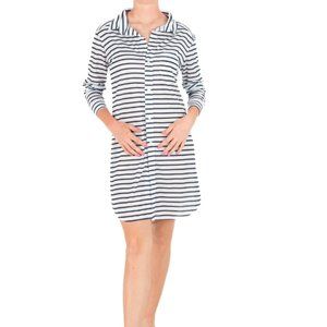 Sun protection dress- Barbara Beach UPF50 Dress - Night Sky Stripe